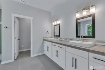 Double Vanities and Lots of storage.