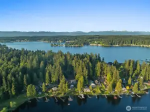 Overview of Lake Shoecraft, Your Home, Looking Towards Lake Goodwin Beyond~