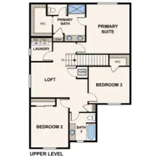 Marketing rendering of floor plan - may vary per location.