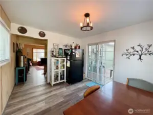 Main level dining located just off the deck!