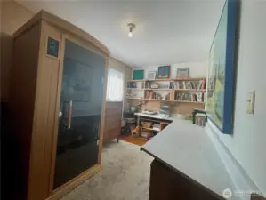 Main level bedroom.  Currently being used as an office.