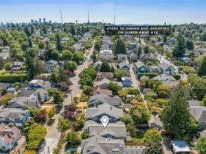 Short walk to Queen Anne Ave and all amenities it has to offer