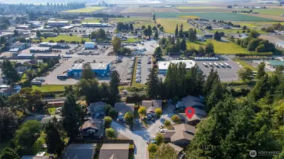 Close to I-5 and downtown.