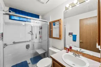 second 3/4 bath on main floor