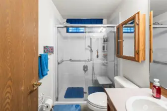 second 3/4 bath on main floor