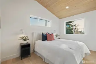 Vaulted ceilings in primary