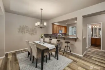 Dedicated dining space