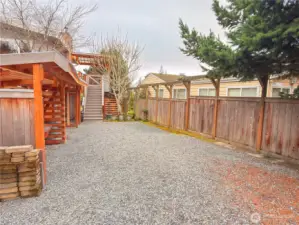The back yard has ample room for you RV or boat, fenced in and secure.