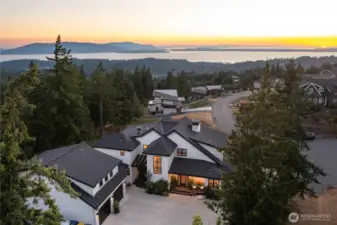 Welcome to this stunning Samish Crest view home, where sunsets like this will take your breath away daily.