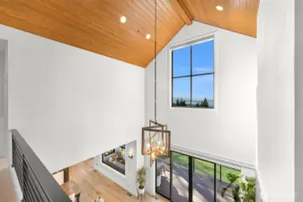 Nearly every room and space in this home has an incredible view - even from the upstairs loft hallway.