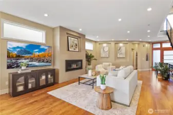 Enjoy the gas fireplace on cool winter days.