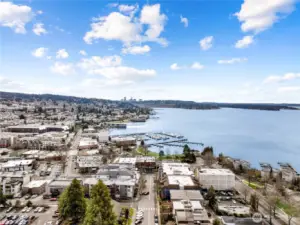 Downtown Kirkland is just steps away.