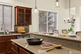 Open concept kitchen is perfect for entertaining and everyday living. Refigerator is included and only 2 years old.
