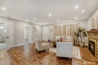 2nd bedroom and bathroom in main floor connected with living area!