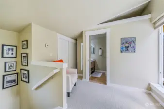 Let's go upstairs to the custom designed primary suite!