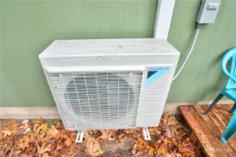 Efficient heat pumps in both units