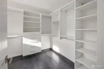 Large walk-in closet inside the primary.