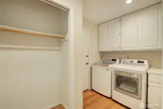 Large utility/mud room on the main floor just inside the 3 car garage