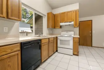 Plenty of cabinet space.