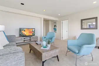 More options for entertaining with a family room on the lower level.