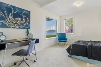 Even the bedrooms on the lower level offer a view!