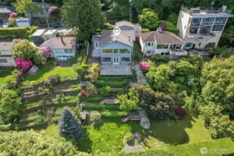 Ariel view of the property.
