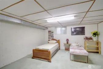 Finished room in basement