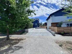 Driveway RV parking, back of the property.