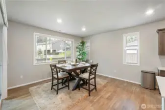 Large dining space for any size table