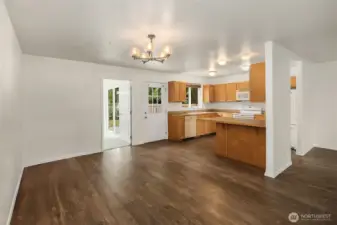 updated engineered hard wood floors