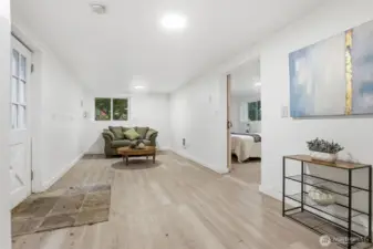 Basement-living space