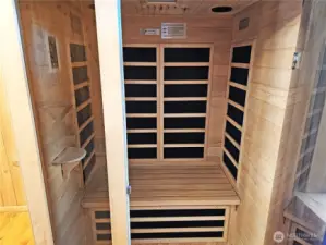 The sauna is sure to impress your guests!