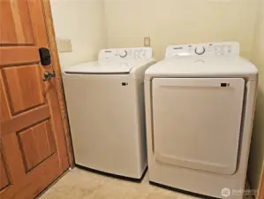 New washer and dryer.