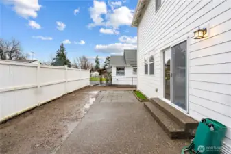 Backyard is a blank canvas ready for you to transform into your very own backyard oasis.