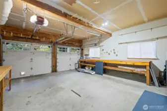 Two car garage