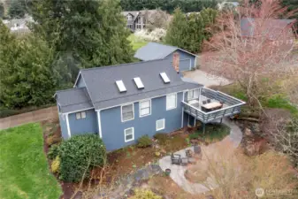 Relax on your upper deck or patio below.