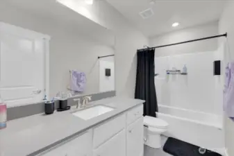 Secondary full bathroom upstairs