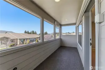 Screened and overed deck off of 2nd dining room