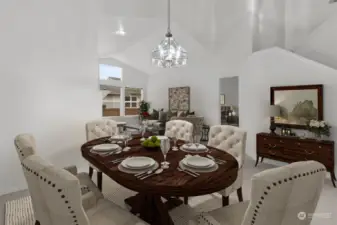 Virtually Staged Dining Room