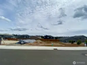 Actual homesite where home will be built.