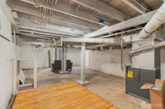 Another view of the basement, plenty of storage space for all your needs!