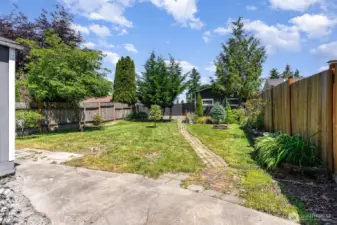 Another great view of the backyard, enjoy as is or come make it your own!