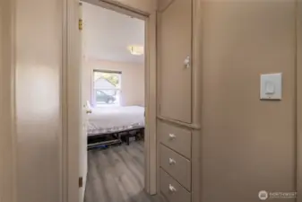 Subtle color palette, new flooring. No Carpets Here !