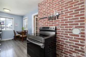 Brick wall just adds to the character.