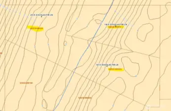 Elevation map of property