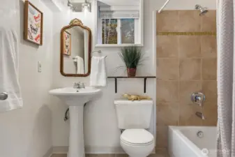 Full downstairs bathroom