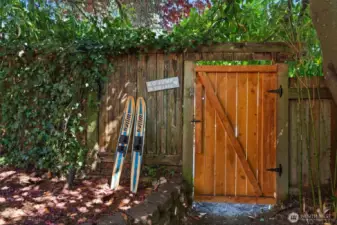 Gate leading to lake access