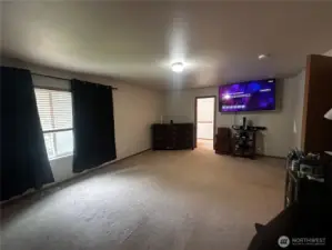 Huge master bedroom with attached bathroom