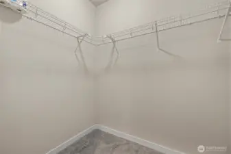 Primary walk in closet