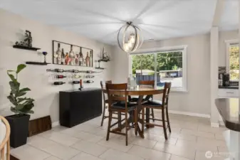Dining area off the kitchen.